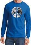 Peace T-shirt Earth Satellite Symbol Long Sleeve - Yoga Clothing for You