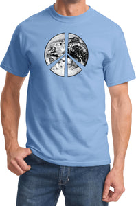 Peace T-shirt Earth Satellite Symbol T-shirt - Yoga Clothing for You