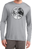 Peace T-shirt Earth Satellite Symbol Dry Wicking Long Sleeve - Yoga Clothing for You