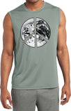 Peace T-shirt Earth Satellite Symbol Sleeveless Competitor Tee - Yoga Clothing for You