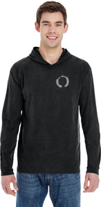 Enso Pocket Print Pigment Hoodie Yoga Tee Shirt - Yoga Clothing for You