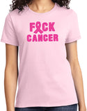 Ladies Breast Cancer T-shirt Fxck Cancer Tee - Yoga Clothing for You