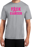 Breast Cancer T-shirt Fxck Cancer Moisture Wicking Tee - Yoga Clothing for You