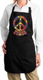 Funky Peace Sign Ladies Apron - Yoga Clothing for You