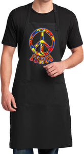 Funky Peace Sign Mens Apron - Yoga Clothing for You