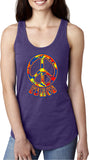 Ladies Peace Tank Top Funky 70's Peace Sign Ideal Tanktop - Yoga Clothing for You