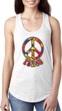 Ladies Peace Tank Top Funky 70's Peace Sign Ideal Tanktop - Yoga Clothing for You