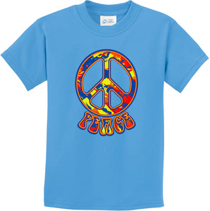 Funky Peace Sign Kids T-shirt - Yoga Clothing for You