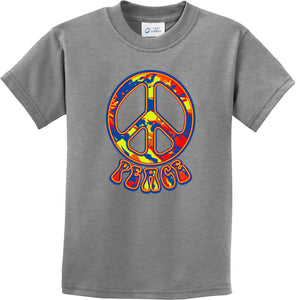 Funky Peace Sign Kids T-shirt - Yoga Clothing for You