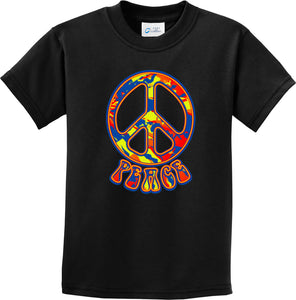 Funky Peace Sign Kids T-shirt - Yoga Clothing for You