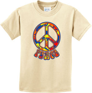 Funky Peace Sign Kids T-shirt - Yoga Clothing for You