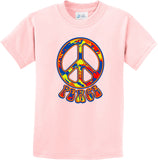 Funky Peace Sign Kids T-shirt - Yoga Clothing for You