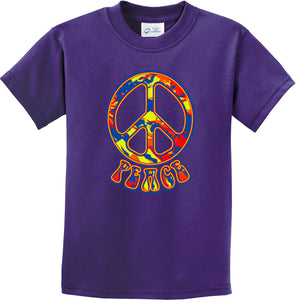 Funky Peace Sign Kids T-shirt - Yoga Clothing for You