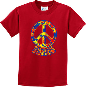 Funky Peace Sign Kids T-shirt - Yoga Clothing for You