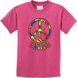 Funky Peace Sign Kids T-shirt - Yoga Clothing for You