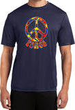 Peace T-shirt Funky 70's Peace Dry Wicking Tee - Yoga Clothing for You