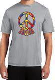 Peace T-shirt Funky 70's Peace Dry Wicking Tee - Yoga Clothing for You