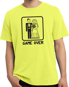 Game Over Vintage T-shirt Black Print - Yoga Clothing for You