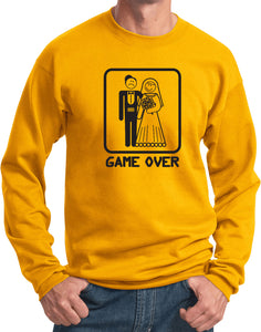 Game Over Sweatshirt Black Print - Yoga Clothing for You