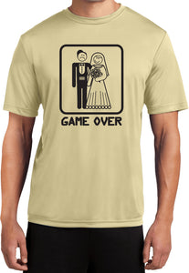 Game Over Moisture Wicking T-shirt Black Print - Yoga Clothing for You