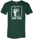 Game Over Tri Blend T-shirt White Print - Yoga Clothing for You