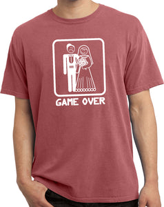 Game Over Vintage T-shirt White Print - Yoga Clothing for You