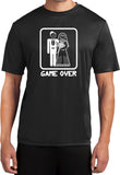 Game Over Dry Wicking T-shirt White Print - Yoga Clothing for You