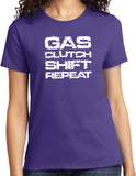 Gas Clutch Shift Repeat Test Ladies Shirt - Yoga Clothing for You
