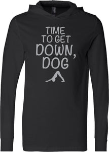 It's Time to Get Down, Dog Lightweight Yoga Hoodie Tee - Yoga Clothing for You