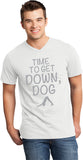 It's Time to Get Down, Dog Important V-neck Yoga Tee Shirt - Yoga Clothing for You