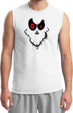 Halloween T-shirt Ghost Face Muscle Tee - Yoga Clothing for You