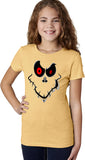 Girls Halloween T-shirt Ghost Face - Yoga Clothing for You