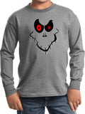 Kids Halloween T-shirt Ghost Face Youth Long Sleeve - Yoga Clothing for You