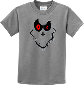 Kids Halloween T-shirt Ghost Face Youth Tee - Yoga Clothing for You