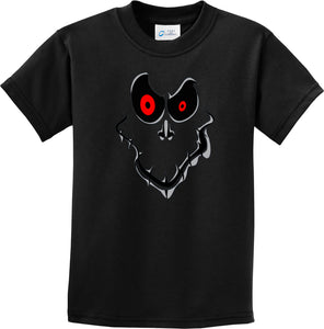 Kids Halloween T-shirt Ghost Face Youth Tee - Yoga Clothing for You