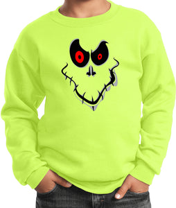 Kids Halloween Sweatshirt Ghost Face - Yoga Clothing for You