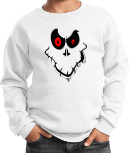 Kids Halloween Sweatshirt Ghost Face - Yoga Clothing for You