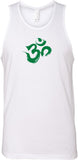 Green Brushstroke AUM Premium Yoga Tank Top - Yoga Clothing for You