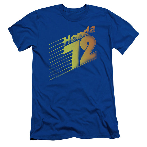 Honda Slim Fit T-Shirt '72 Text Gradient Royal Tee - Yoga Clothing for You