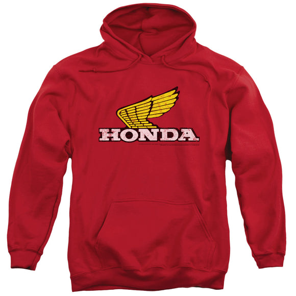 Honda Hoodie Distressed Gold Wing Logo Red Hoody - Yoga Clothing for You