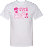 Breast Cancer T-shirt Halloween Scary Tall Tee - Yoga Clothing for You