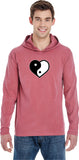 Yin Yang Heart Pigment Hoodie Yoga Tee Shirt - Yoga Clothing for You