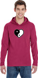 Yin Yang Heart Pigment Hoodie Yoga Tee Shirt - Yoga Clothing for You