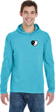 Yin Yang Heart Pocket Print Pigment Hoodie Yoga Tee Shirt - Yoga Clothing for You