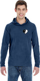 Yin Yang Heart Pocket Print Pigment Hoodie Yoga Tee Shirt - Yoga Clothing for You