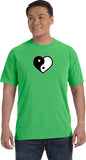 Yin Yang Heart Pigment Dye Yoga Tee Shirt - Yoga Clothing for You