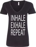 Inhale Exhale Repeat Ideal V-neck Yoga Tee Shirt - Yoga Clothing for You