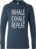 Inhale Exhale Repeat Lightweight Yoga Hoodie Tee Shirt - Yoga Clothing for You