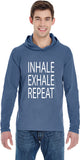 Inhale Exhale Repeat Pigment Hoodie Yoga Tee Shirt - Yoga Clothing for You