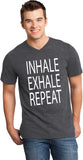 Inhale Exhale Repeat Important V-neck Yoga Tee Shirt - Yoga Clothing for You